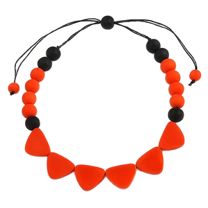 Collar con cuentas de resina radiante para mujer, elegancia hecha a mano, sueños brillantes, artesanías únicas para fiestas - Product Image 1