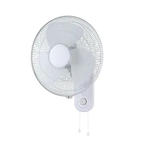 Groothandel Fabrikant Witte Oscillatie Controle Pp Blade 3 Speed 16 Inch Commerciële Specificaties Elektrische Wandmontage Ventilator