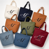 Sac fourre-tout en toile écologique personnalisé avec logo, imprimé de dessins animés mignons, réutilisable, 12 oz, 16 oz, pour les courses