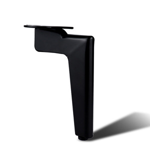 Furniture Leg Metal Minimalist Design 11.5cm 14.5cm 17.5cm Matte Black Titanium Gunmetal Easy Installation For <b>Bed</b> - Product Image 2