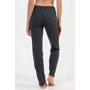 กางเกงนอนผู้หญิงแบบถัก 320G ผ้าเนื้อนุ่ม สีเทาผสม - Product Image 2