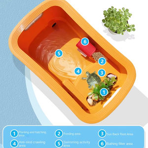 Il serbatoio di tartaruga Desktop Jeneca, che può essere abbinato a un filtro e una luce, è adatto per balconi o salotti domestici - Product Image 5