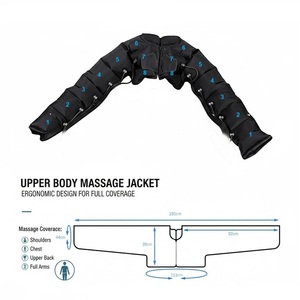 Pompe de récupération par compression d'air à 8 chambres, veste et pantalon de pressothérapie <span class=keywords><strong>pour</strong></span> le corps entier, <span class=keywords><strong>machine</strong></span> de drainage lymphatique par massage - Product Image 3