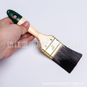 Pinceles Planos para Pintar con Mango de Madera, Fibra Sintética de PET, 12-20mm, Origen Zhenjiang, para Pintura, Pincelado y Limpieza - Product Image 2