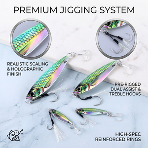 <span class=keywords><strong>Leurre</strong></span> de pêche artificiel dur en métal lesté multi-poids 7g 10g 20g 30g 40g 60g 80g 100g, appât de fond pour marlin, carpe, eau salée - Product Image 1