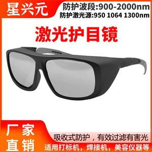 Lunettes de sécurité laser 1064nm, protection anti-rayonnement, monture noire, verres de 2 mm, fabriquées à Shenzhen pour la défense contre les rayonnements lumineux - Product Image 5