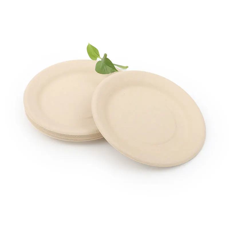 Compostable Food Container Biodegradable Bamboo Sugarcane Bagasse eco friendly Disposable Tableware Plate