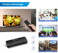 Populaire H.265 DVBT2 décodeur Mini Dongle HD TV récepteur HEVC DVB-T2 décodeur pour l'Europe