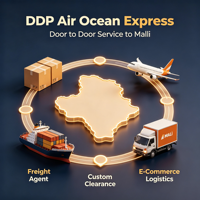 Agent de fret Alibaba AliExpress Amazon DDP Service express aérien et maritime porte-à-porte vers le Mali