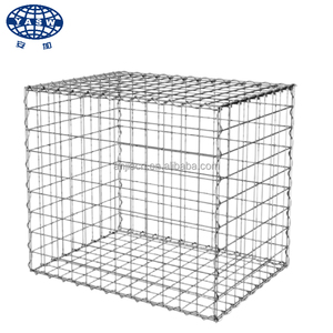 Einfach zu Montierender Geschweißter Gabionenkorb mit Spiralversteifungen Galfan-Beschichteter Geschweißter Gabionenkorb - Product Image 1