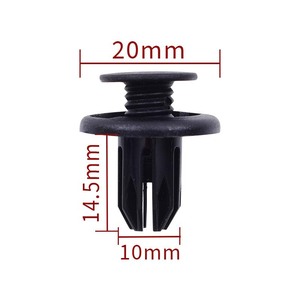 Auto Fastener <b>Clip</b> 20mm 14.5mm ABS Plastic For <b>Car</b> Bumper Repair Replacement Universal Fit SUV Truck - Product Image 1