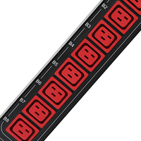 PDU triphasé 415V 80A 24 prises C19 avec protection par disjoncteur, montage en rack
