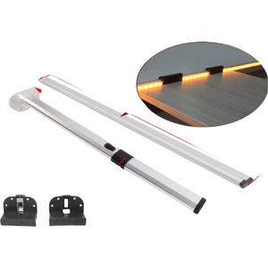 Kit de muebles de interior de coche, Clips Led de tira de luz, Riel de mesa Delgado, pata plegable para Camper van, <span class=keywords><strong>autocaravana</strong></span>, comedor - Product Image 2