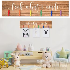 Nuevos clips de madera para fotos de pared para restaurantes, bares, fiestas, bodas y decoración del hogar. - Product Image 1