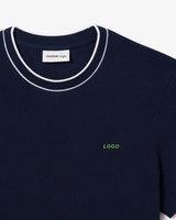 Camisetas de Hombre de Primera Calidad con Logotipo Personalizado, Cuello Redondo, Estilo Casual, Suministro al por Mayor, Diseño de Contraste de Color, Camisetas Casuales de Algodón para Hombre