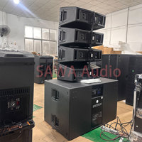 SUB 8006 Double caisson de basses de 18 pouces, enceintes audio professionnelles pour scène, sonorisation professionnelle, SUB 8006-AS actif, caisson de basses en contreplaqué