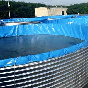 Attrezzatura per Acquacoltura: Vasche per Pesci in Tela di Ferro Zincato Ecologico da 4m di Diametro, Alta Resistenza, Senza Perdite, per Esterni (Nile) - Product Image 1