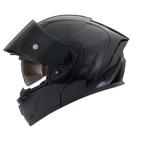 Casque de moto à coque en fibre de carbone, modèle exclusif pour le commerce transfrontalier, relevable, double usage, double visière, homologué DOT