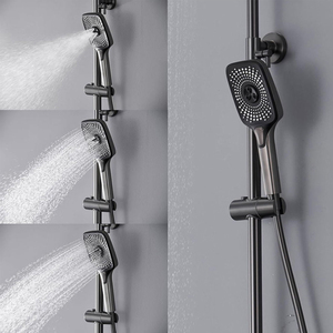Ensemble de douche de salle de bain à <span class=keywords><strong>bas</strong></span> prix, robinet mélangeur de salle de bain à 4 touches de piano <span class=keywords><strong>avec</strong></span> ensemble de douche, affichage numérique LED - Product Image 2