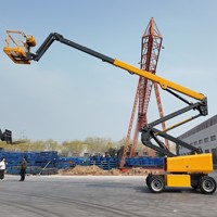 Plateforme de travail aérien articulée autopropulsée industrielle de 22 m, capacité de charge de 250 kg, pour opérations en haute altitude