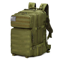 JSH Vente Directe Sac à Dos Tactique de Sport Molle Camouflage Étanche 900D 45L Anti-Vol en Nylon Couleurs Multiples