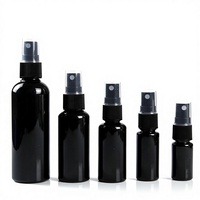 Vente en gros de flacons pulvérisateurs noirs en plastique pour animaux de compagnie de 10 ml/30 ml/50 ml/100 ml, petit flacon d'eau, flacon cosmétique, flacon d'alcool, flacon de séparation, agriculture