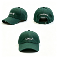 Casquette de baseball en coton vierge non structurée à 6 panneaux avec logo personnalisé – Vente en gros