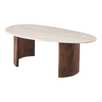 Tables à manger en bois de haute qualité, design moderne, forme irrégulière, vente en gros, directement de l'usine