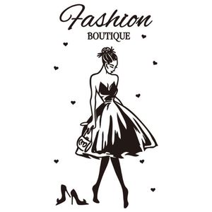 Acrylic 3D Sticker Clothing Store Wall <b>Decal</b> Women'S Glass <b>Window</b> <b>Decal</b> Wall Decoration - Product Image 5