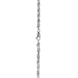 Bold Heavy Duty Braided White Pt950 Fine Thick <b>Rope</b> <b>Chain</b> Necklace Unisex Minimalist Platinum Jewelry Gift - Product Image 2