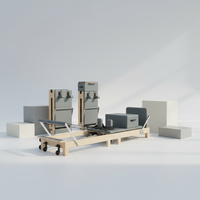 Machine de Pilates Reformer pliable en bois d'érable pour studio commercial