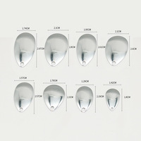 NOUVEAU Lames de spinner en métal nickelé lisses et silencieuses, 100 pièces/sac, pour accessoires de pêche DIY, leurres spinner pour vers et montages