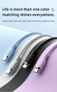 Cable de Datos de Carga Rápida Tipo-C a Tipo-C 3A con Conductores de Cobre Puro de Alta Calidad - Product Image 4