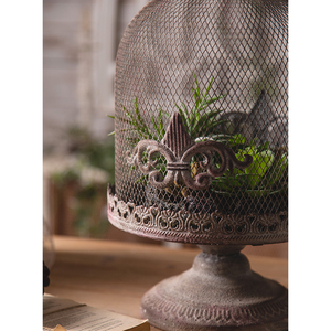 Yeni avrupa tarzı zanaat mumluk Metal dekor Mini kuş kafesi düğün şamdan - Product Image 6