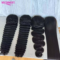 Wig Rambut Manusia HD 250 Density 13x6 Transparent Deep Water Wave Curly, Wig Lace Frontal 30 34 Inch, Wig Rambut Manusia Lace Front 13x4
