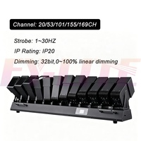 Pro. PXL Batten DMX 12 LEDs RGBW de 60W 12x60W 4 en 1 para Cabezal Móvil Beam Wash Pixel Zoom Matrix Bar Nueva Luz de Escenario