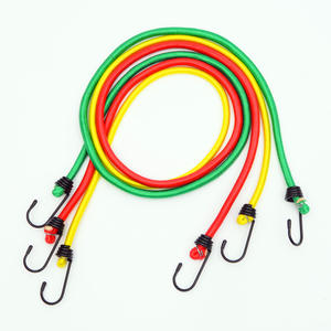 Corde élastique de haute qualité, 120cm, 8mm, durable, pour usage extérieur, pour tente, camping, bagages, vert, rouge, jaune - Product Image 5