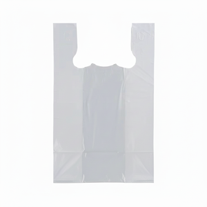 Bolsas de Plástico Reciclables y Ecológicas para Supermercados, Tipo Camiseta, con Impresión Flexográfica, para Uso en Supermercados (Personalizadas) - Product Image 1