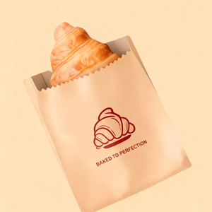 Bolsas de Papel Kraft Ecológicas, Resistentes al Agua y a la Grasa de Burger King para Envolver Sándwiches, Galletas, Pasteles y Bocadillos - Product Image 2
