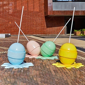Art Sweet Candy props tamaño real personalizado gigante helado fusión piruleta escultura para escaparate - Product Image 6