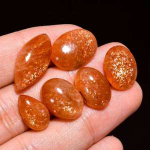 Cabujón de piedras preciosas sueltas de grado de exportación, cabujón de piedra solar artesanal con brillo Natural, piedra preciosa vibrante para uso en la fabricación de joyas - Product Image 2