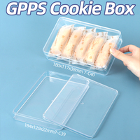 Boîte à pâtisserie de qualité alimentaire SUNSHING, boîte transparente en plastique rigide PS pour chocolat, bonbons, biscuits, emballage cadeau avec couvercle