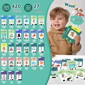 Flashcard Bilingue Spagnolo-Inglese da 420 Parole per Bambini, Giocattoli Educativi Montessori - Product Image 4