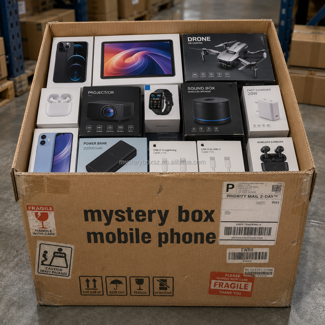 Mystery Box Mobile Phone Smart Electronics Portable Charger Wireless Gaming Headphones Bulk Inventory for Retailer Fast Shipping