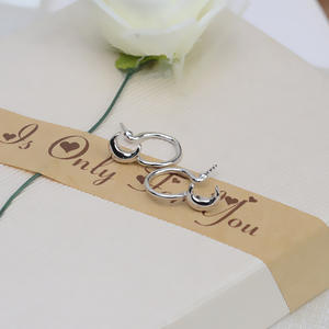 Boucles d'oreilles en argent S925, forme de cuillère, avec perle, bijoux tendance, composants de fabrication de bijoux, 8-10, crochet d'oreille, support vide pour bricolage, 1249 - Product Image 3