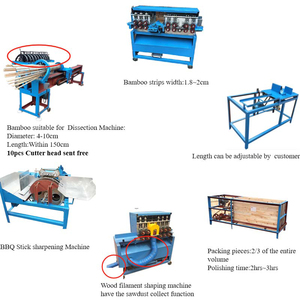 Aparato de fabricación de pinchos de madera de máquina de bambú usado en restaurante comercial de alta eficiencia con precio bajo - Product Image 5