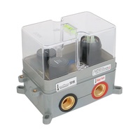 Mitigeur de douche thermostatique encastré chaud/froid avec inverseur, mitigeur de douche de bain encastré mural à jet de pluie rond ou carré