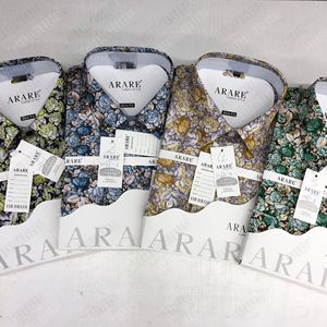 Nuovi uomini del commercio estero camicia da lavoro Casual manica lunga floreale Anti-pilling primavera poliestere/cotone - Product Image 2