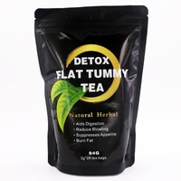 Thé Détox Naturel aux Herbes Marque Blanche pour Ventre Plat, Perte de Poids, Brûle-Graisse, Amincissant, Soutien Digestif, Sachets de Thé Santé