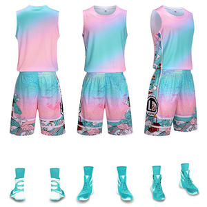 Pantalones Cortos de Baloncesto de Verano, Transpirables, de Secado Rápido, Tallas Grandes, Poliéster, Sublimación, Impresión por Transferencia de Calor, BSCI - Product Image 2